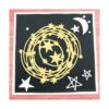 Troqueles de metal con marco redondo diseño de estrella