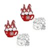 5 piezas de troqueles de metal de gnomo de Navidad diseño