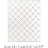 hinana Troqueles rectangulares de metal con agujero de