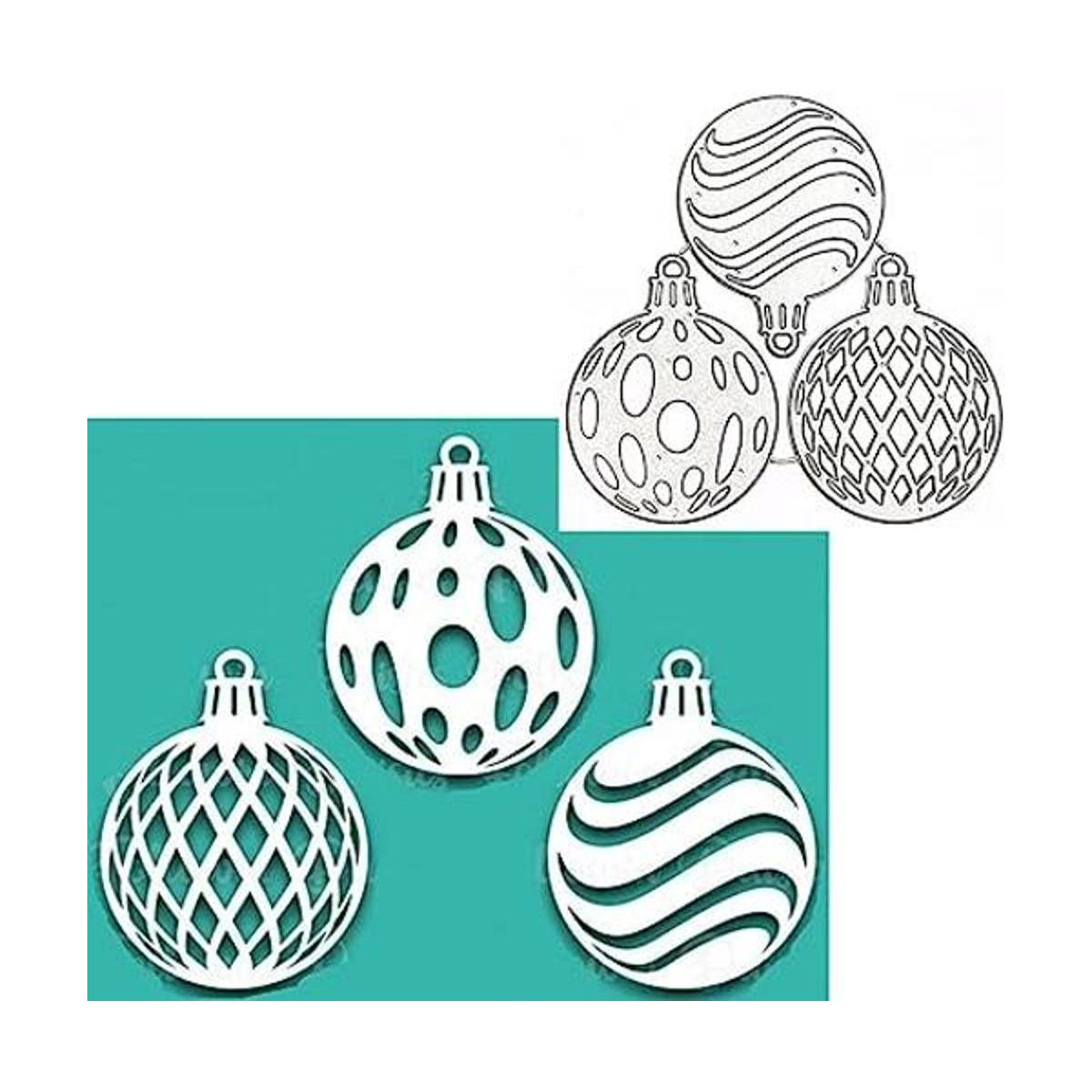 3 troqueles de metal de campana de Navidad plantillas de