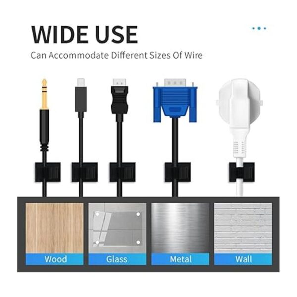 Hggmg 80 clips ajustables de gestión de cables adhesivos_5