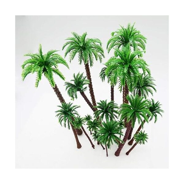 Hatisan 20 piezas modelo de palmera de coco modelo de