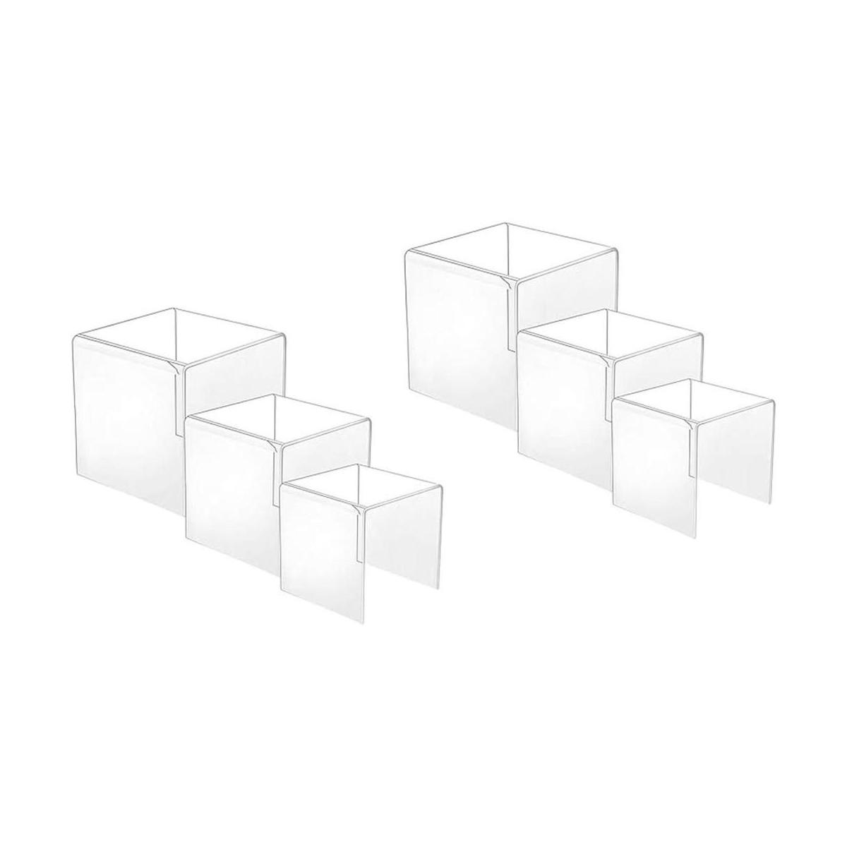 HESIN 2 Sets de soporte de exhibición de acrílico
