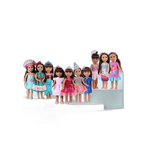 Ropa de muñeca de bebé de 14 pulgadas ajustada para niña_1
