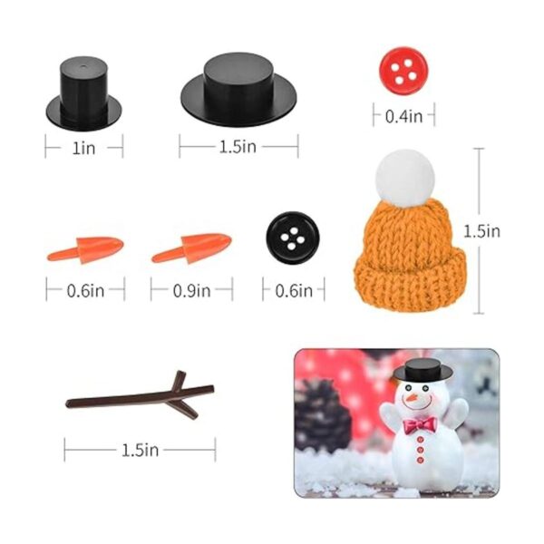 Souarts Kit de 310 piezas de muñeco de nieve de Navidad_2