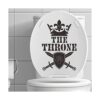 The Throne Humor Calcomanías para tapa de inodoro