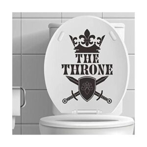 The Throne Humor Calcomanías para tapa de inodoro