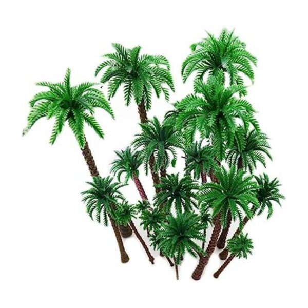 Hatisan 20 piezas modelo de palmera de coco modelo de