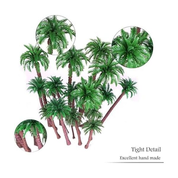 Hatisan 20 piezas modelo de palmera de coco modelo de