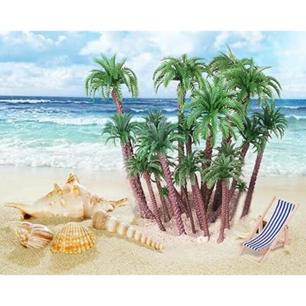 Hatisan 20 piezas modelo de palmera de coco modelo de