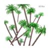 Hatisan 20 piezas modelo de palmera de coco modelo de