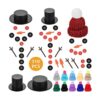 Souarts Kit de 310 piezas de muñeco de nieve de Navidad_1