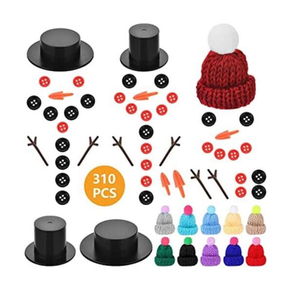 Souarts Kit de 310 piezas de muñeco de nieve de Navidad_1