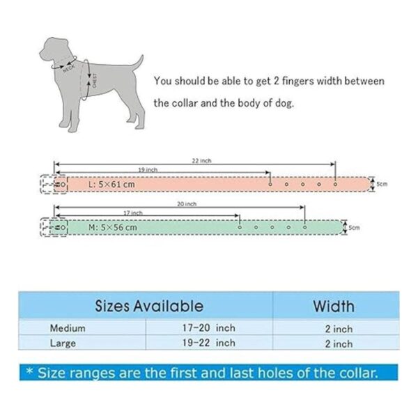 haoyueer Collar de piel sintética para perros medianos y_2