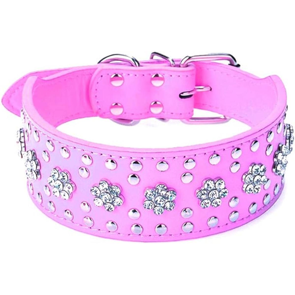 haoyueer Collar de piel sintética para perros medianos y