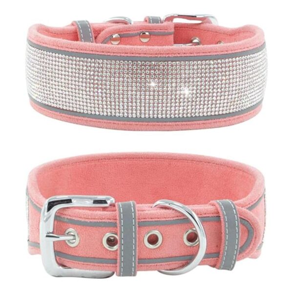 Collar de perro con diamantes de imitación deslumbrante_1