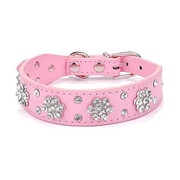 haoyueer Collar de perro con diamantes de imitación lindo_1