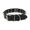 Haoyueer Collar de piel sintética con pinchos para perros_4