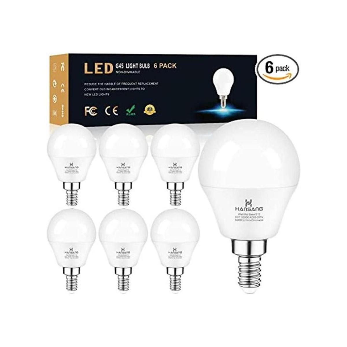 Hansang Bombillas de ventilador de techo base E12 de 3000