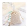 100 bolsas de algodón con doble cordón reutilizables para