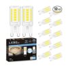 Paquete de 12 bombillas LED G9 de 6000 K de luz diurna_1