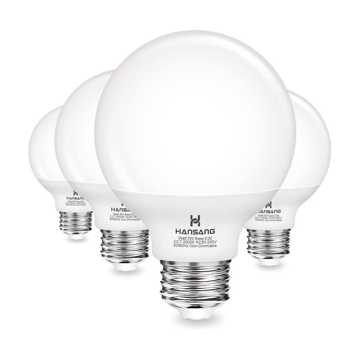 Hansang Bombillas LED G25 equivalentes a 60 W luz diurna