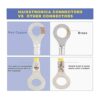 Haisstronica 150 conectores de anillo termorretráctil rojo_4