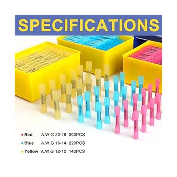 haisstronica Kit de 660 conectores termocontraíbles de_2
