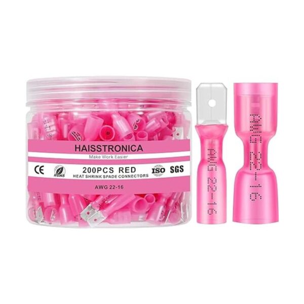 haisstronica 200 conectores de pala termocontraíble color_1