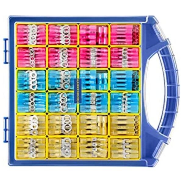 haisstronica Kit de 620 conectores de extremo de alambre_1