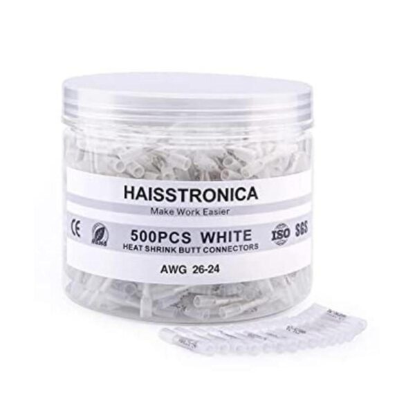 Haisstronica 500 conectores blancos termocontraíbles 2624_1