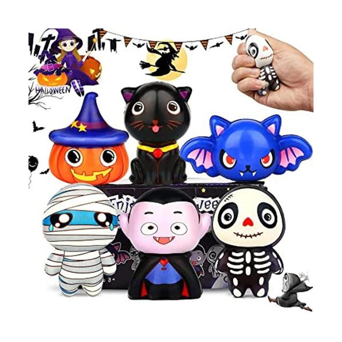 Nuevo6 paquetes de juguetes Squishies de Halloween