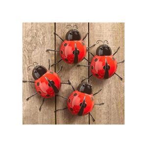 Ladybugs de metal para decoración de pared de jardín_1