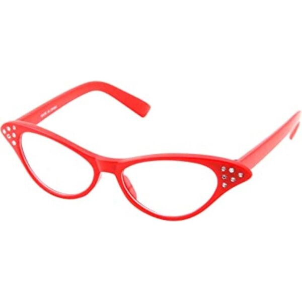 Gafas de ojo de gato Nerd de los años 50 disfraz para_1