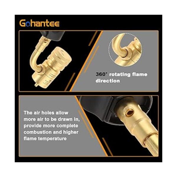 gohantee Propane MAPP Puntas de antorcha turbo de gas con_6
