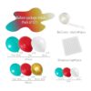 Kit de arco de guirnalda de globos de color rojo verde