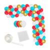 Kit de arco de guirnalda de globos de color rojo verde