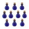 10 botellas de vidrio de colores mini con frascos de_1