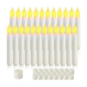 Homemory Velas tipo cirios sin flamas funcionan con_1