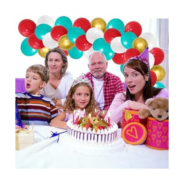 Kit de arco de guirnalda de globos de color rojo verde