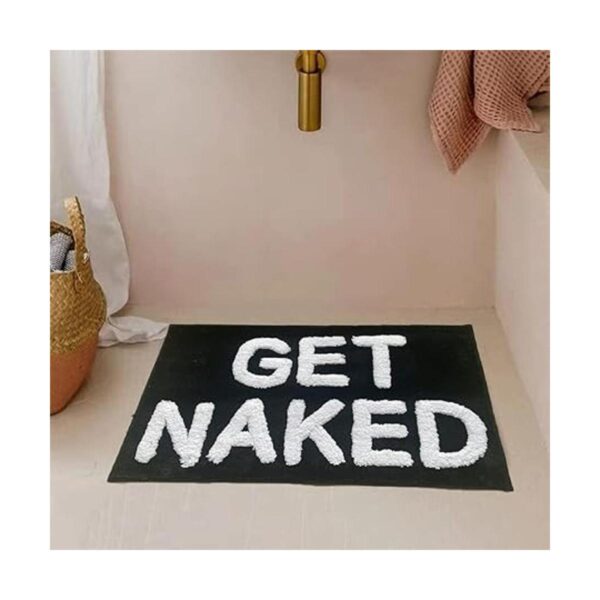 Get Naked Tapete de baño lindo antideslizante de