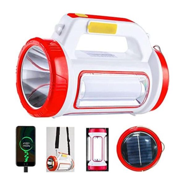 Linterna LED de mano de emergencia linterna solar_1