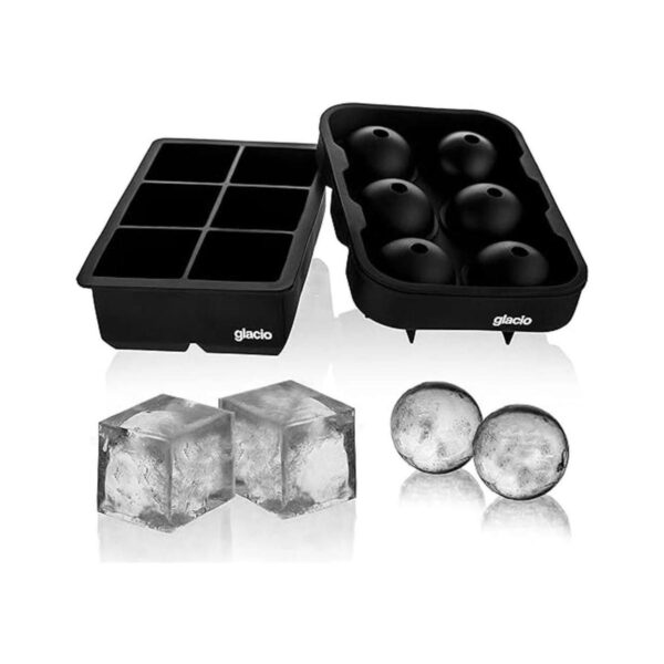glacio Moldes para cubitos de hielo Bandejas combinadas_1