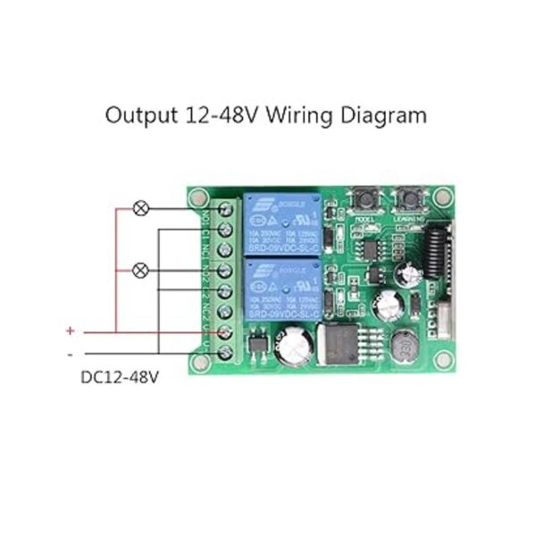 Interruptor remoto inalámbrico CC de 12 V 24 V 36 V 48_2