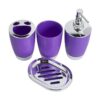 funwill Juego de 6 accesorios de baño de plástico soporte_2
