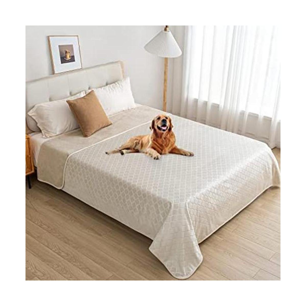 fuguitex Manta de cama para perro terciopelo de cristal