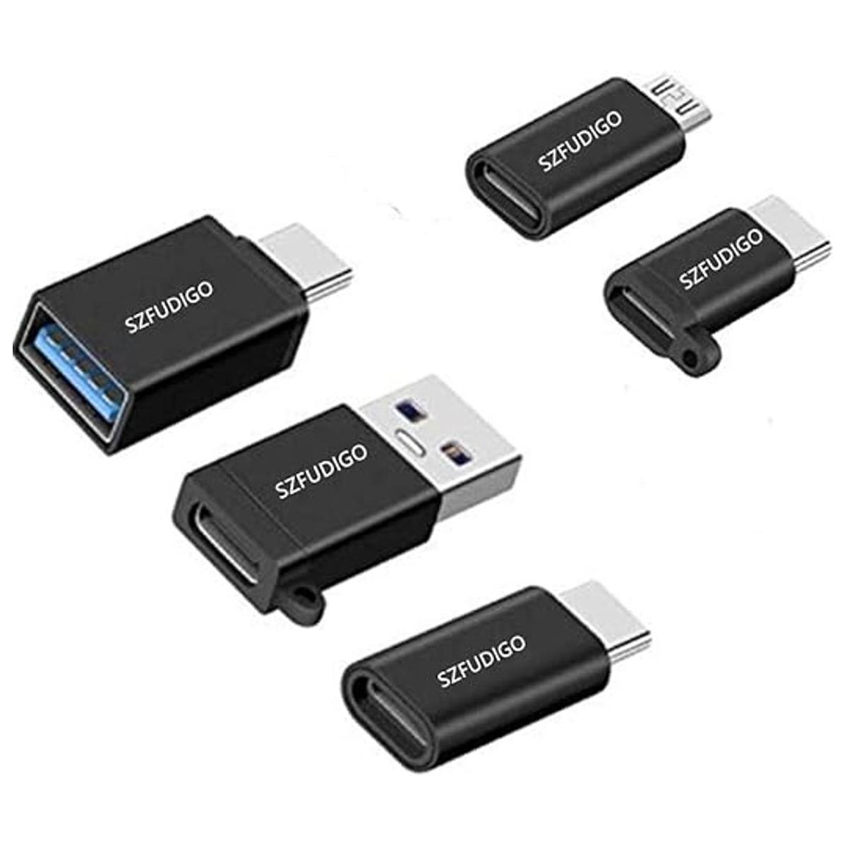 Adaptador USB C adaptador tipo C FUDIGO5Pack de alta