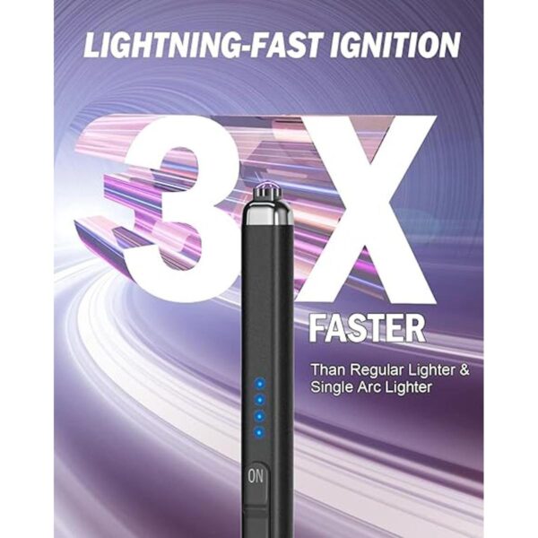 Encendedor eléctrico de doble arco recargable USB_3