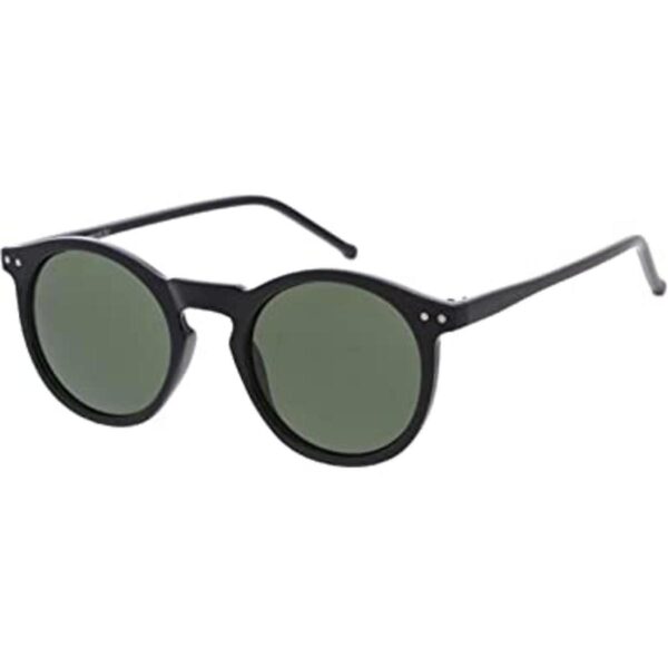 zeroUV Lentes de sol redondos con montura de cuerno retro