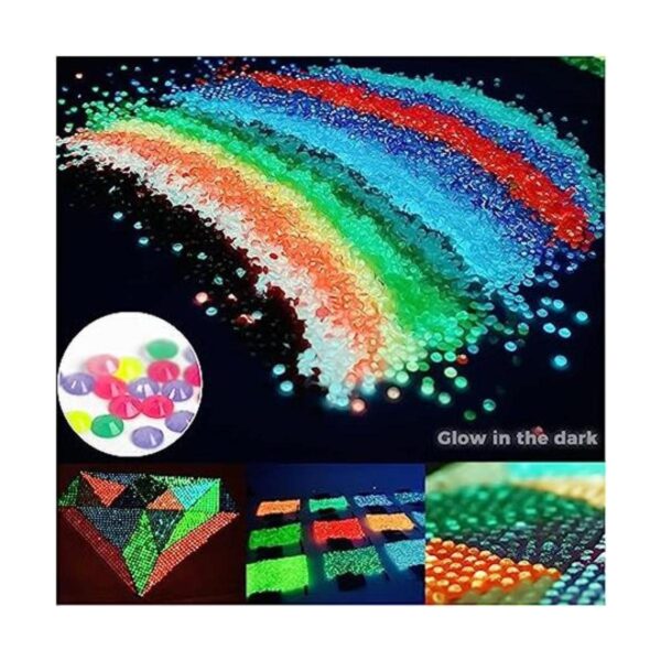 Cuentas de pintura de diamantes que brillan en la_1